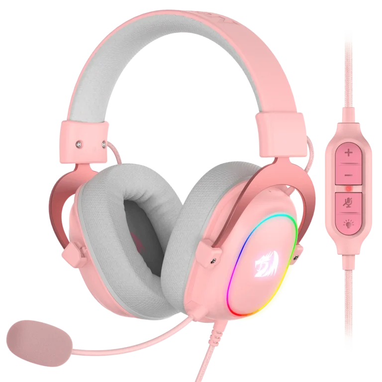 H510 ZEUS X Cute Gaming Headphone with Mic Pink Color