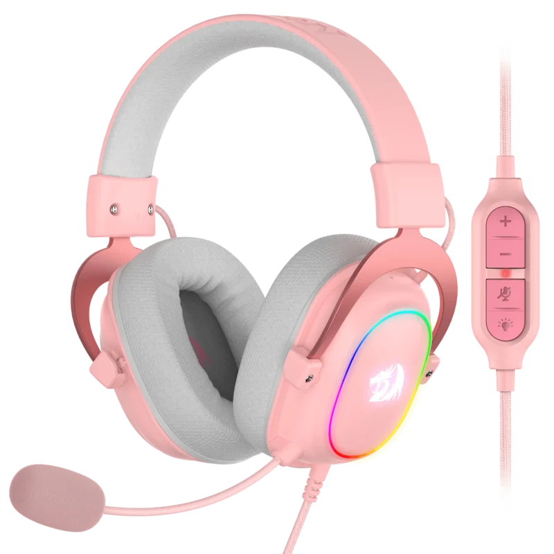 H510 ZEUS X Cute Gaming Headphone with Mic Pink Color
