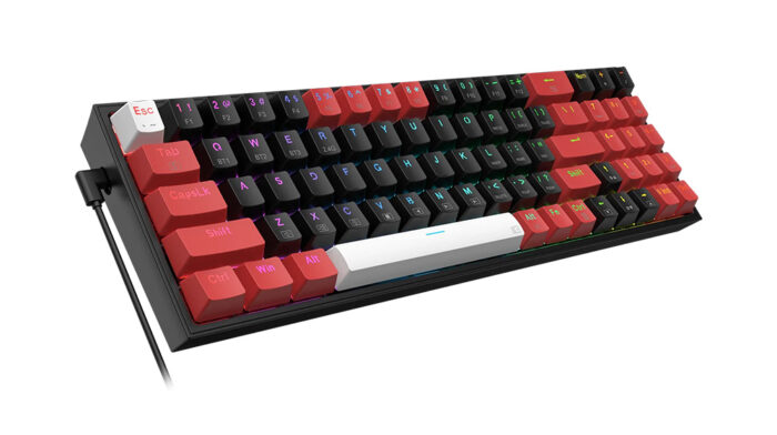 Pollux K628 RGB Pro Wired Wireless Mechanical RGB Gaming Keyboard red switch 2