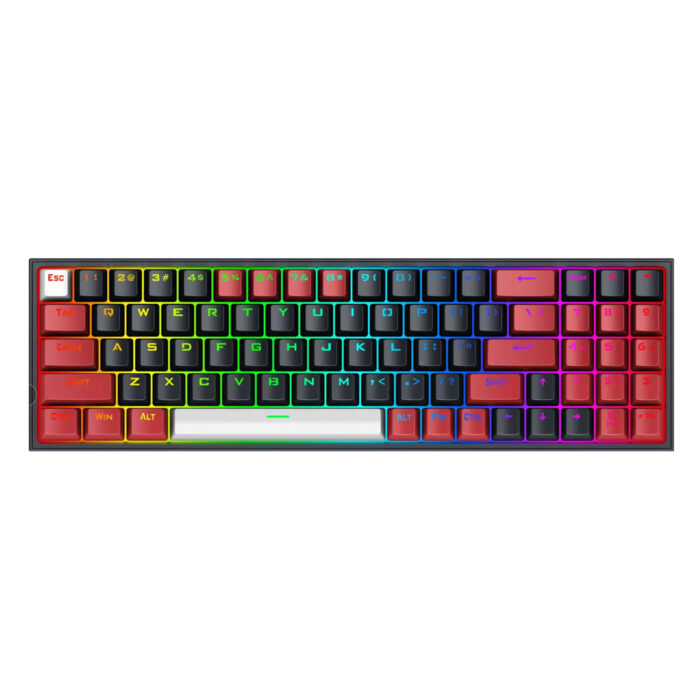 Pollux K628 RGB Pro Wired Wireless Mechanical RGB Gaming Keyboard red switch